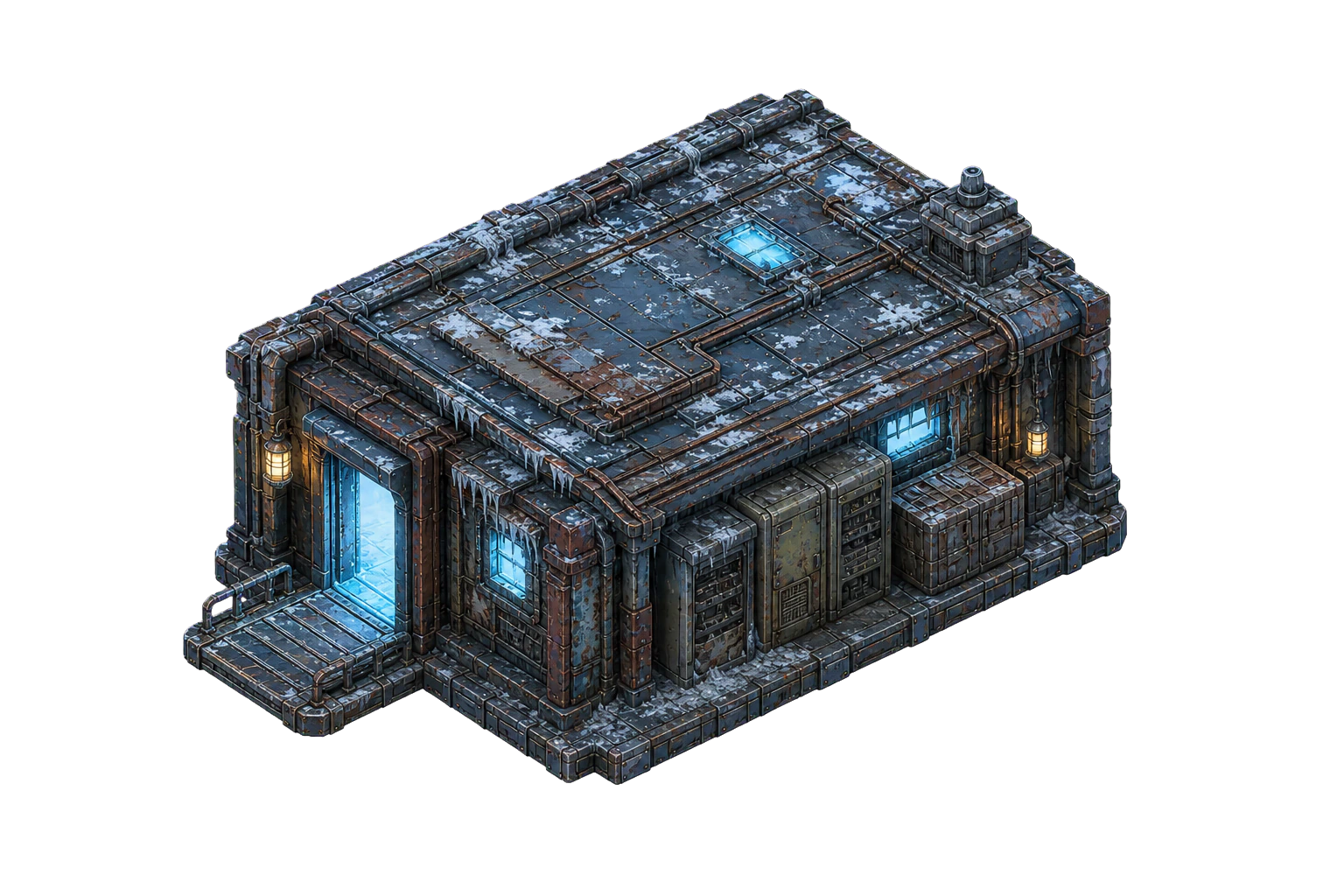 A ruin shed you can dock and walk into